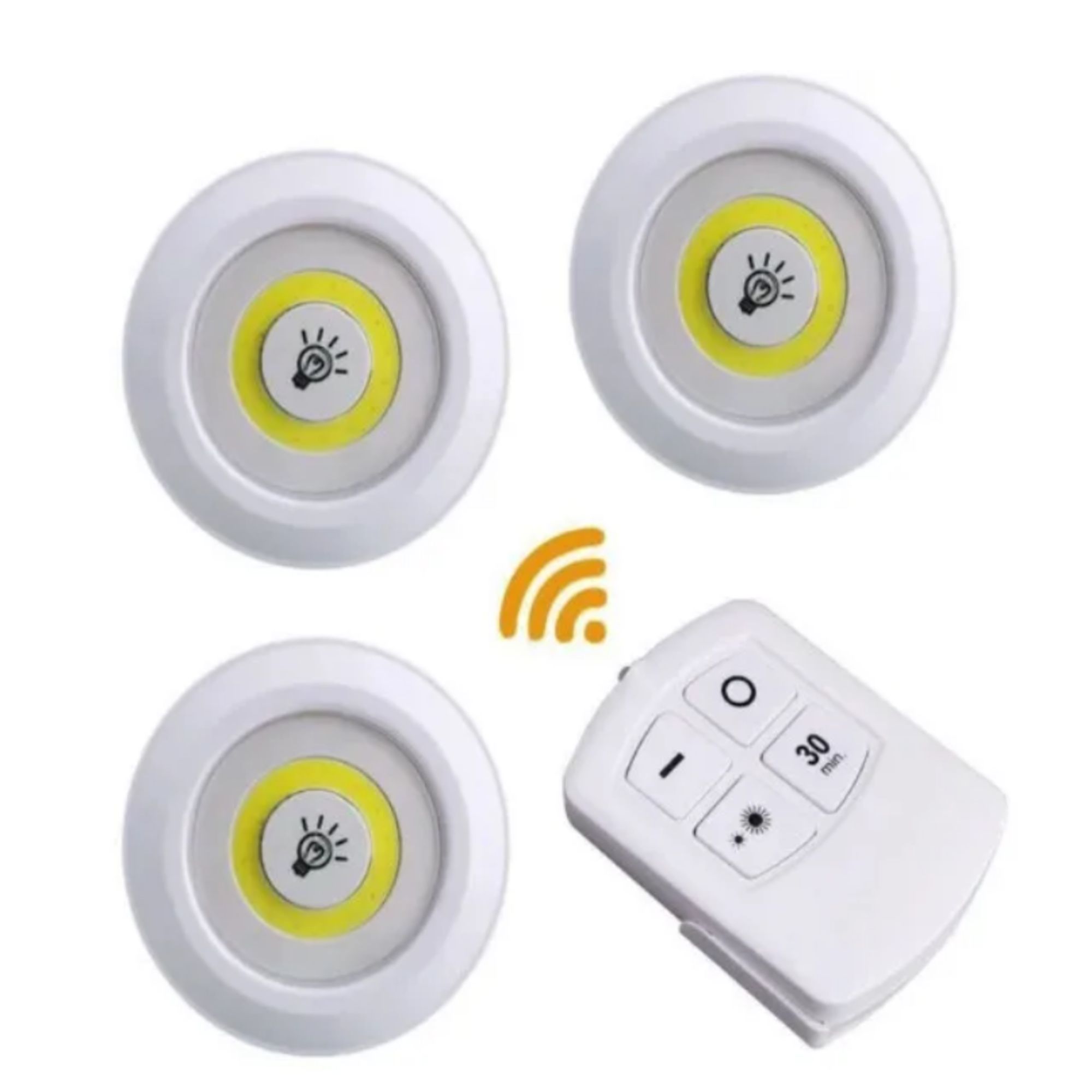 Led Light with Remote Control Set of 3