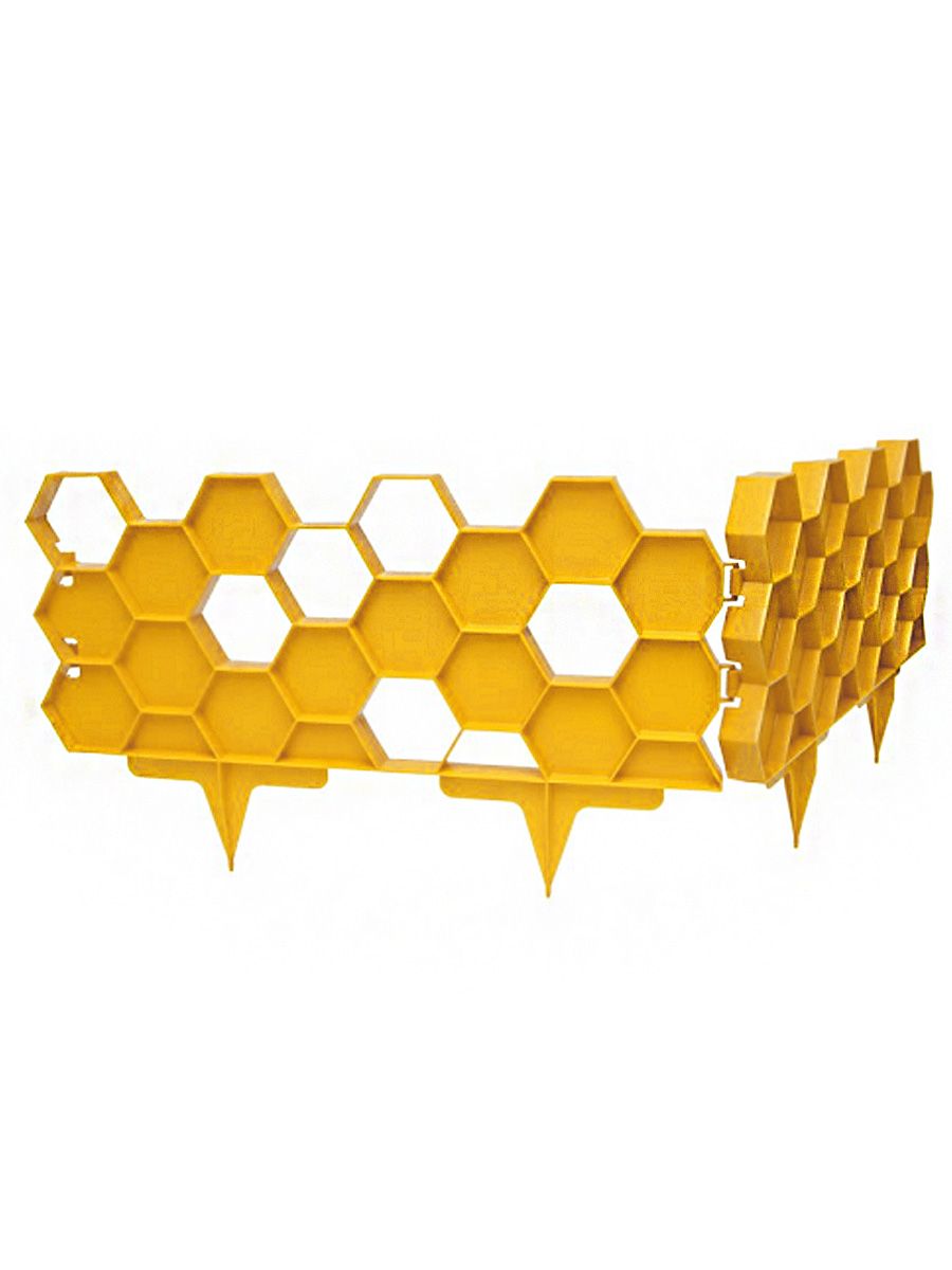 Садовое ограждение "соты". Полочки в виде сот. Перегородка соты. Клумбы геометрической формы. Декор полки соты с цветами в офис.