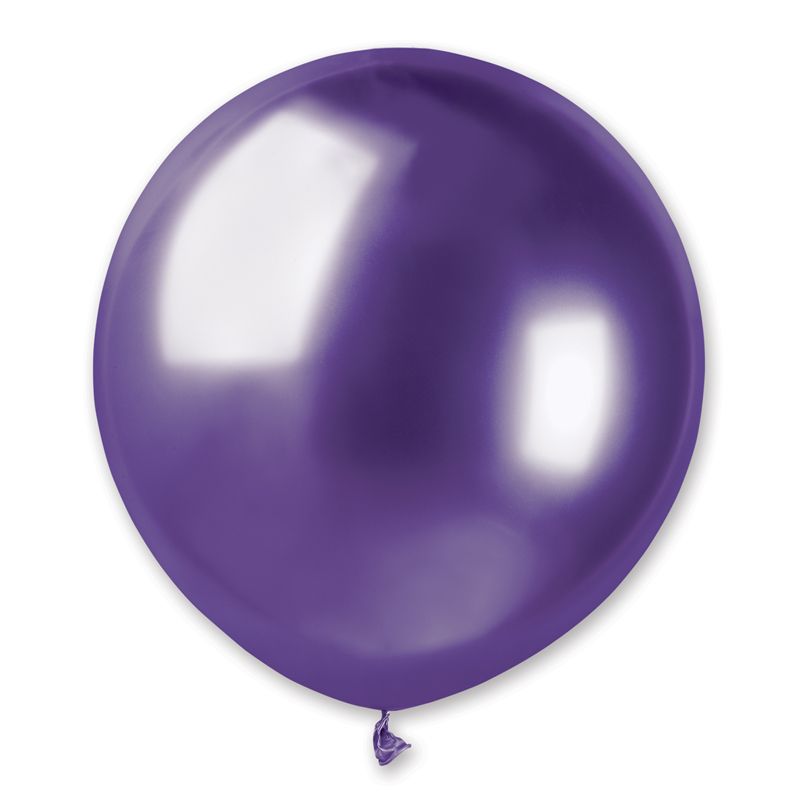 Шары 48 см. Артикул: 1102-2303 Белбал 14"36см хром Glossy Purple. Шар хром фиолетовый. Шар латекс хром фиолетовый. Шар хром сиреневый.