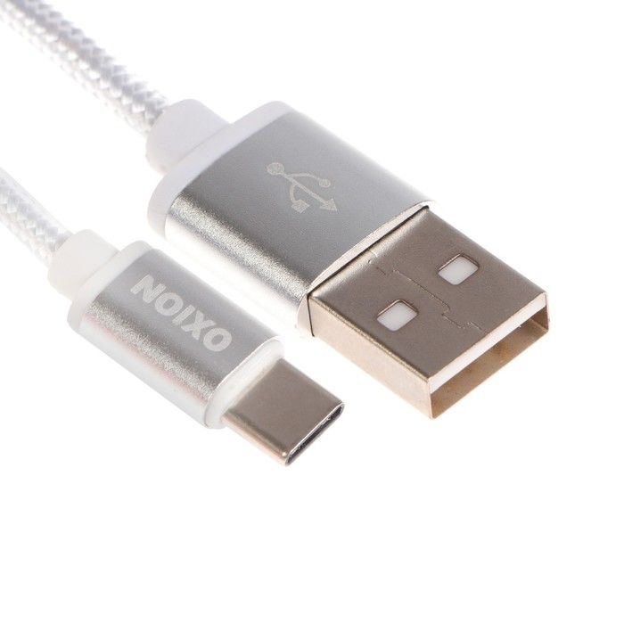OxionКабельдлямобильныхустройствUSBType-C/USB2.0Type-A,1.3м,белый