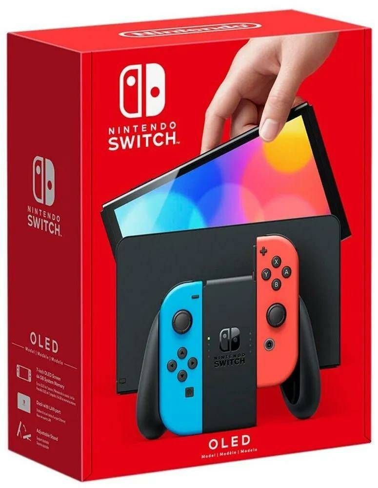 Игровая приставка Nintendo Switch OLED 64 ГБ Neon