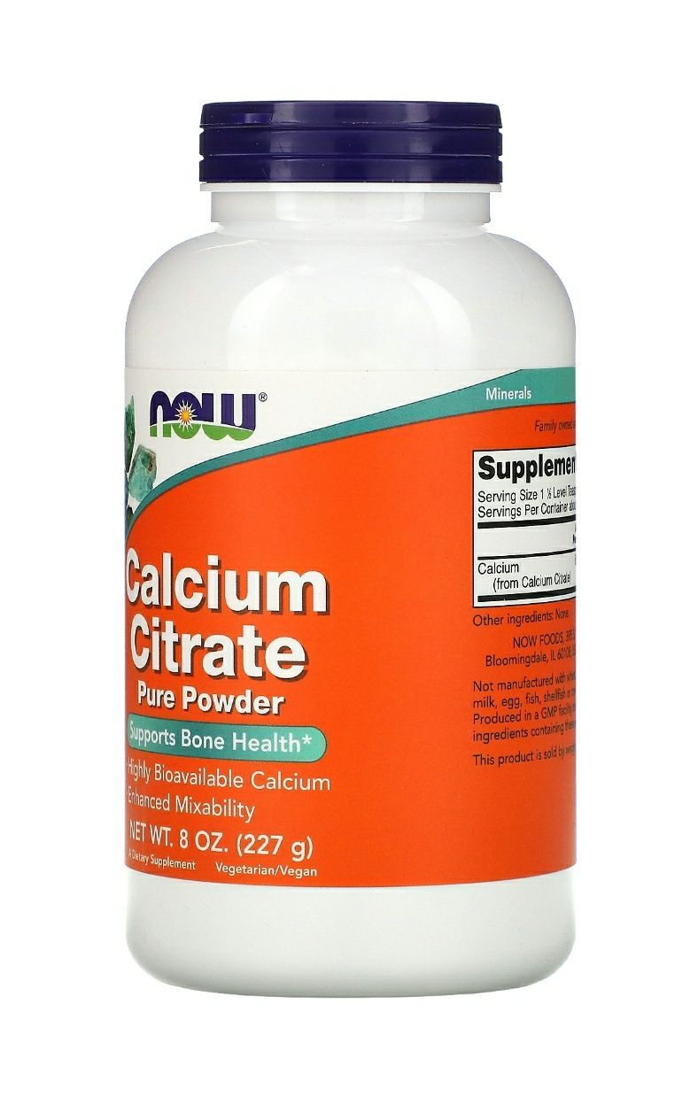 Кальциум цитрат. Now Calcium. Now Calcium Citrate (227 г). Now Calcium Citrate (100 таб)