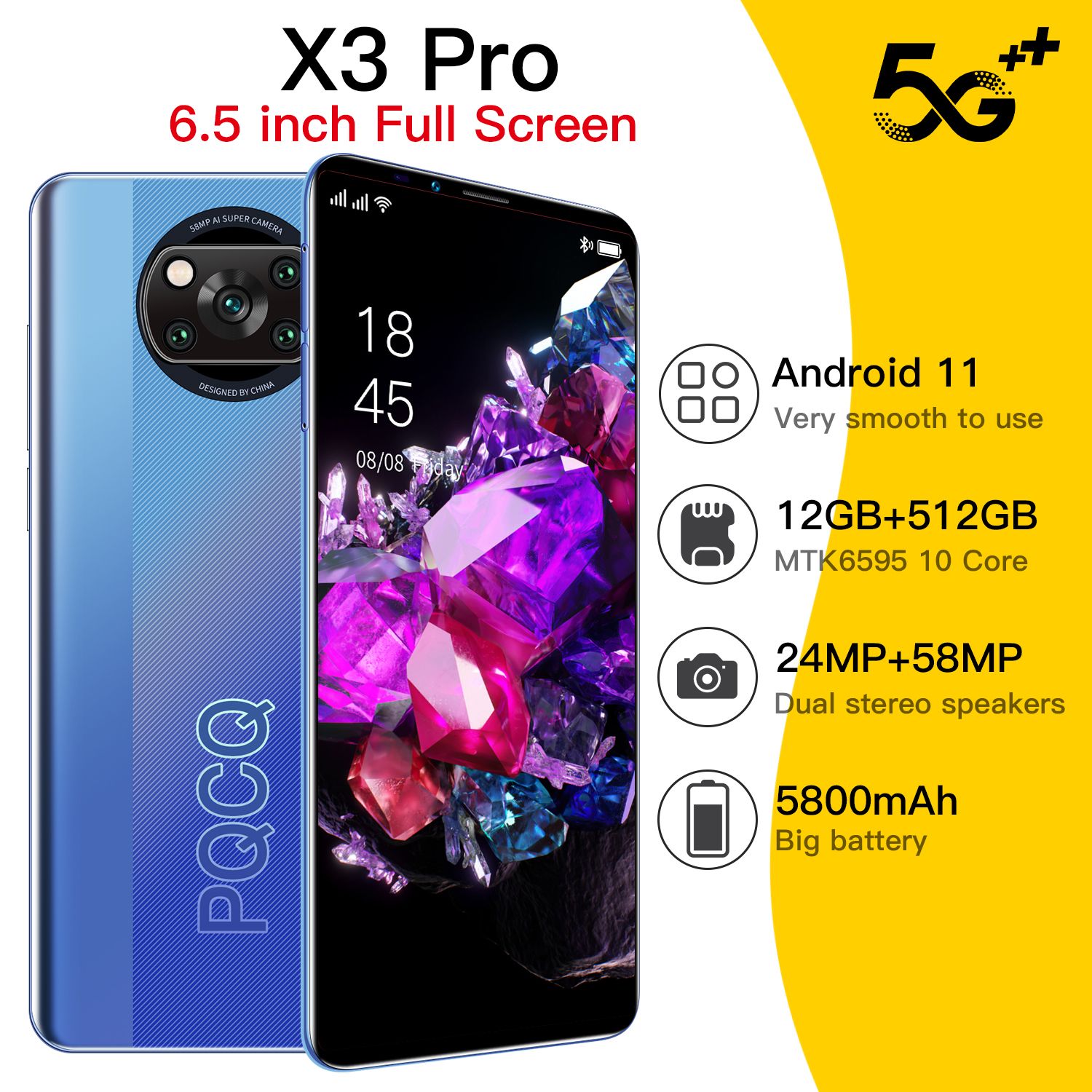 Купить Телефон X3 Pro 8 256