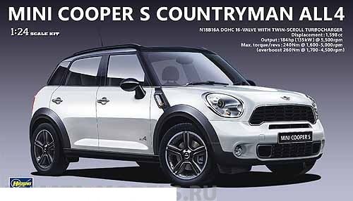 Сборная модель Hasegawa 24121 Автомобиль BMW mini cooper countryma 1/24