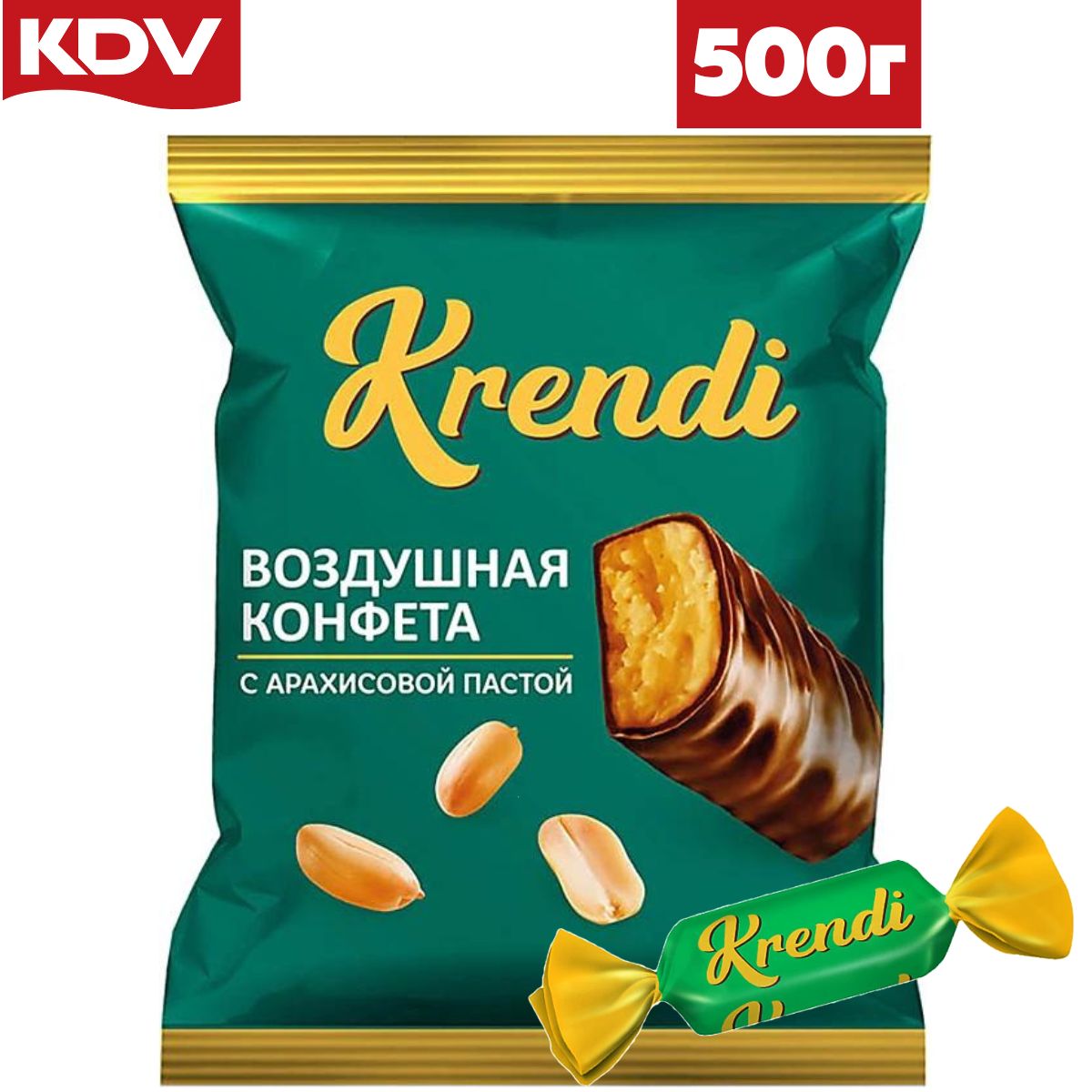 Конфеты Krendi с арахисовой пастой