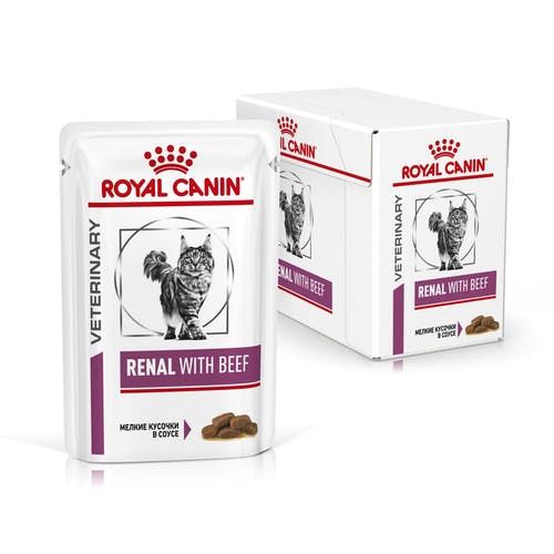 RoyalCaninRenalFeline(Говядина)паучи12х85г