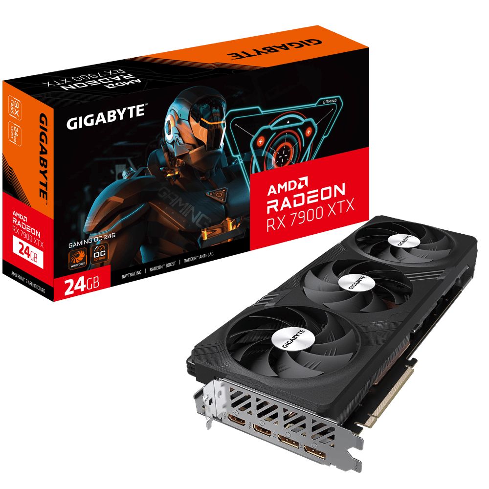 GigabyteВидеокартаRadeonRX7900XTXGAMINGOC24ГБ(GV-R79XTXGAMINGOC-24GD)