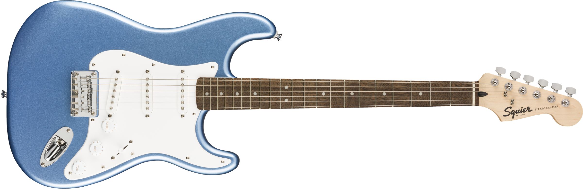 Squier by Fender Электрогитара FSR Bullet Stratocaster HT, Laurel Fingerboard, Lake Placid Blue 6-струнная, корпус Тополь