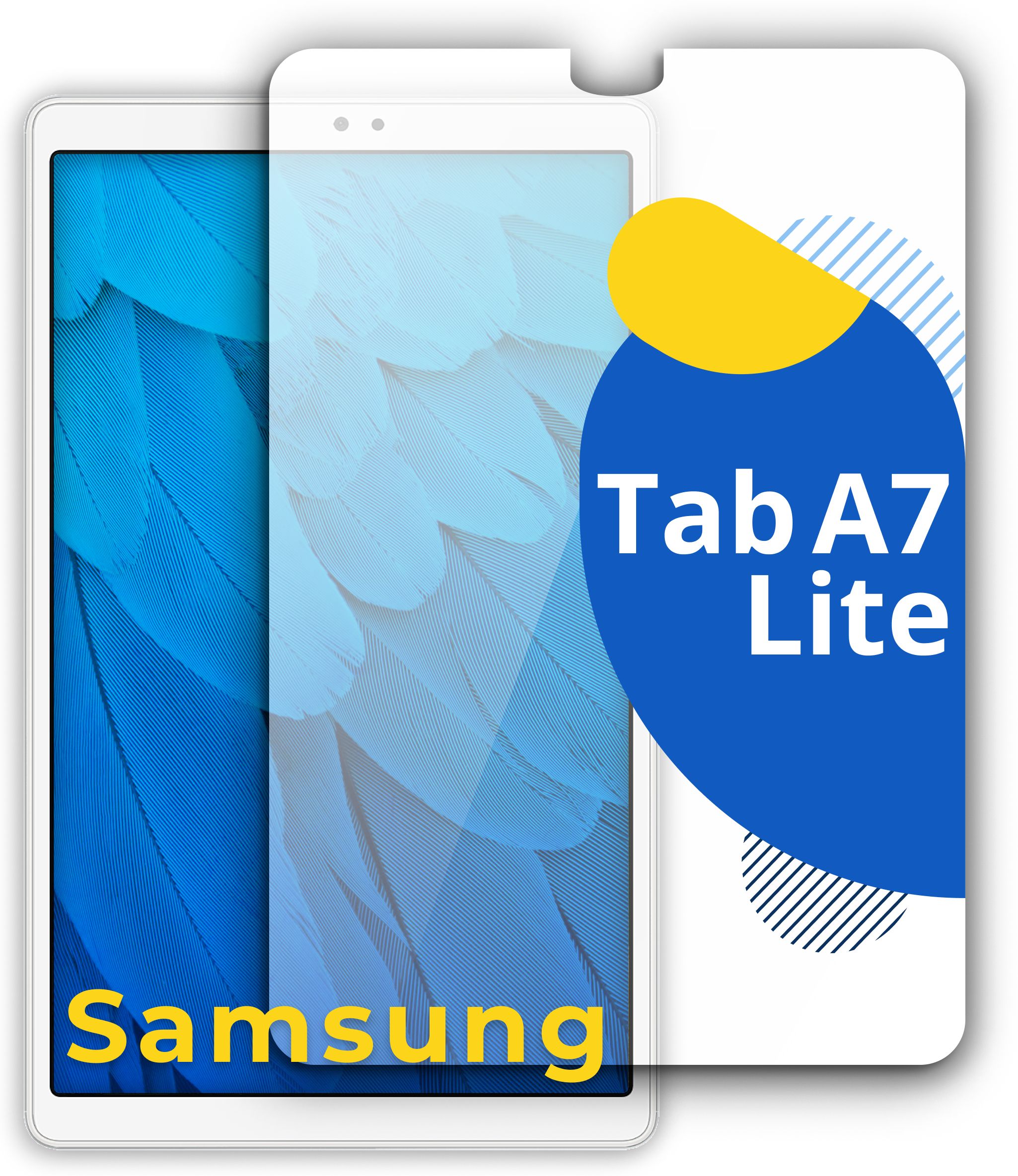 Защитное 3D стекло для Samsung Galaxy Tab A7 Lite / Самсунг Галакси Таб А7  Лайт - купить с доставкой по выгодным ценам в интернет-магазине OZON  (888344998)