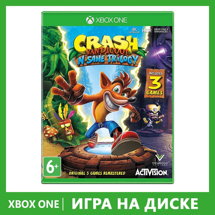 Игра Crash Bandicoot N’sane Trilogy (Xbox One, Xbox Series, Английская версия)