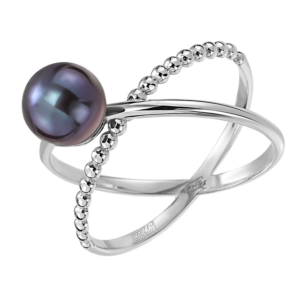 Жемчуг с белым золотом кольцо. Кольцо из белого золота с жемчугом. Кольцо с белым и черным жемчугом. Кольцо в круге жемчуг