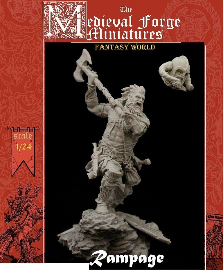 Medieval Forge Miniatures D-75-005 Фигура Ярость 75мм