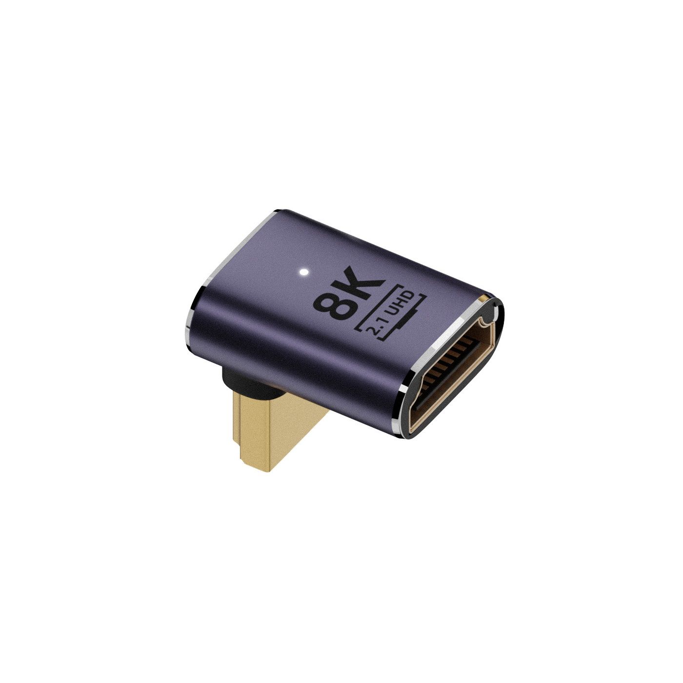 Адаптер-переходник HDMI (270 градусов, угловой) (male) - (female) v2.1 8K