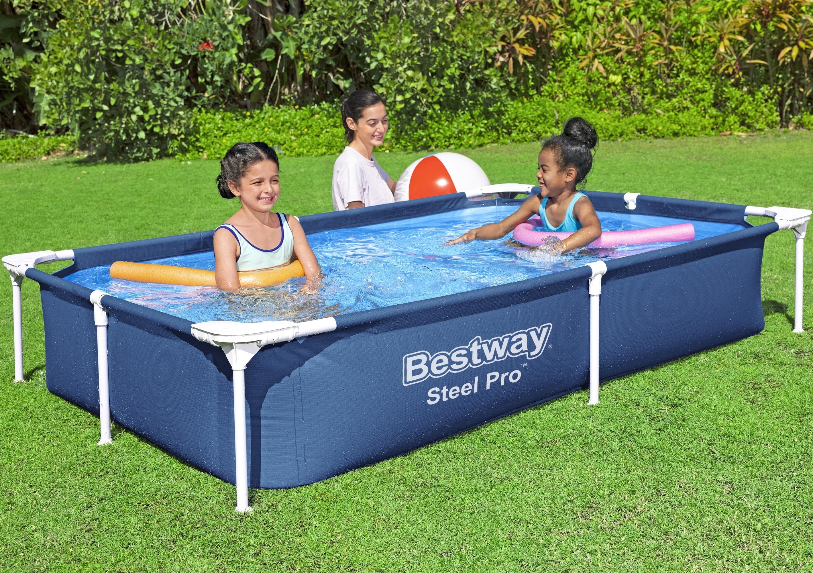 Bestway x3. Bestway бассейн каркасный Steel Pro, 221х150х43см, 1200л, 56401. Бассейн каркасный Bestway Steel Pro 221х150х43см 56401. Бассейн каркасный Bestway, 221х150х43 см. Bestway 56401 221 х 150 х 43 см, 1200