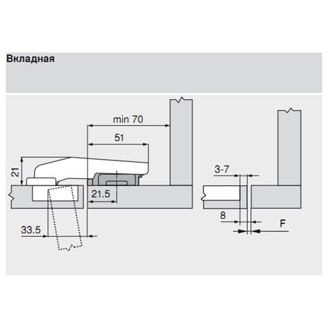 Петля Blum 79b9550