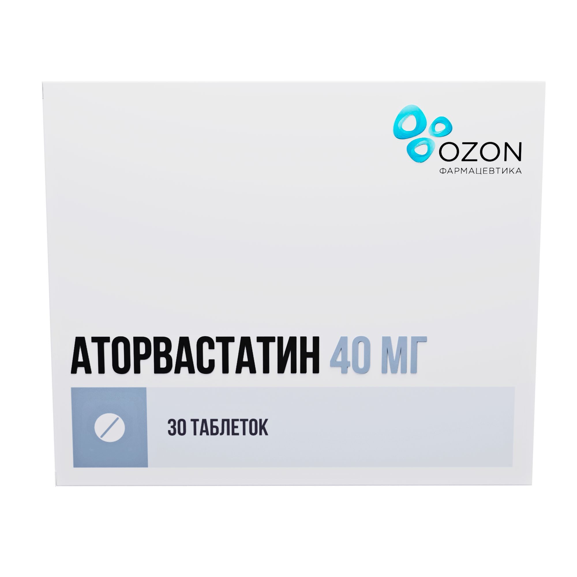 Аторвастатин таблетки покрытые оболочкой пленочной 40мг 30шт — купить в  интернет-аптеке OZON. Инструкции, показания, состав, способ применения