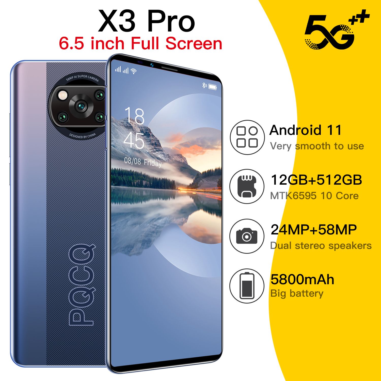 Купить Телефон X3 Pro 8 256