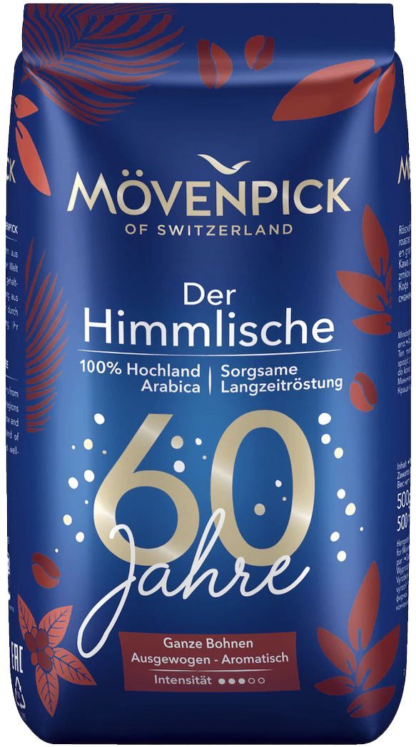 MOVENPICK (J.J. Darboven) Кофе DER HIMMLISCHE, в зернах, 500 гр. - купить с дост