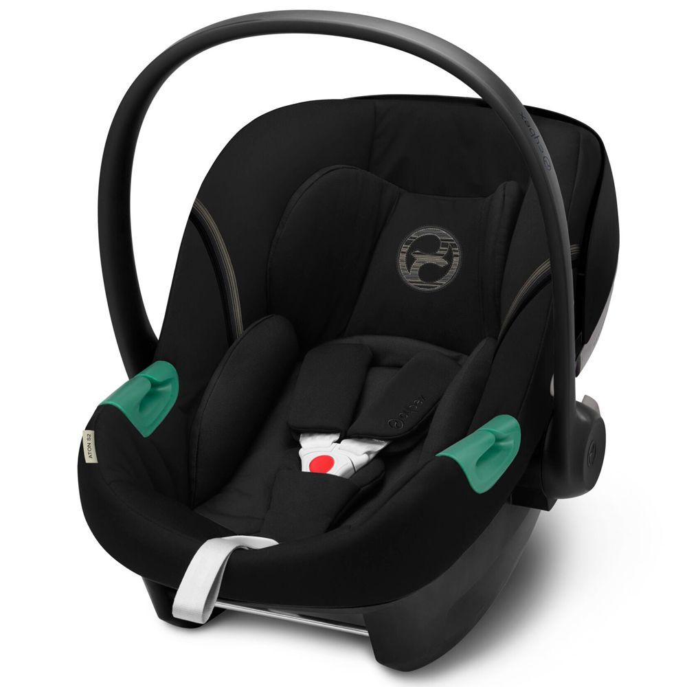 Детское автокресло Cybex Aton S2 i-Size Moon Black черный, группа 0+ с рождения до 15 мес