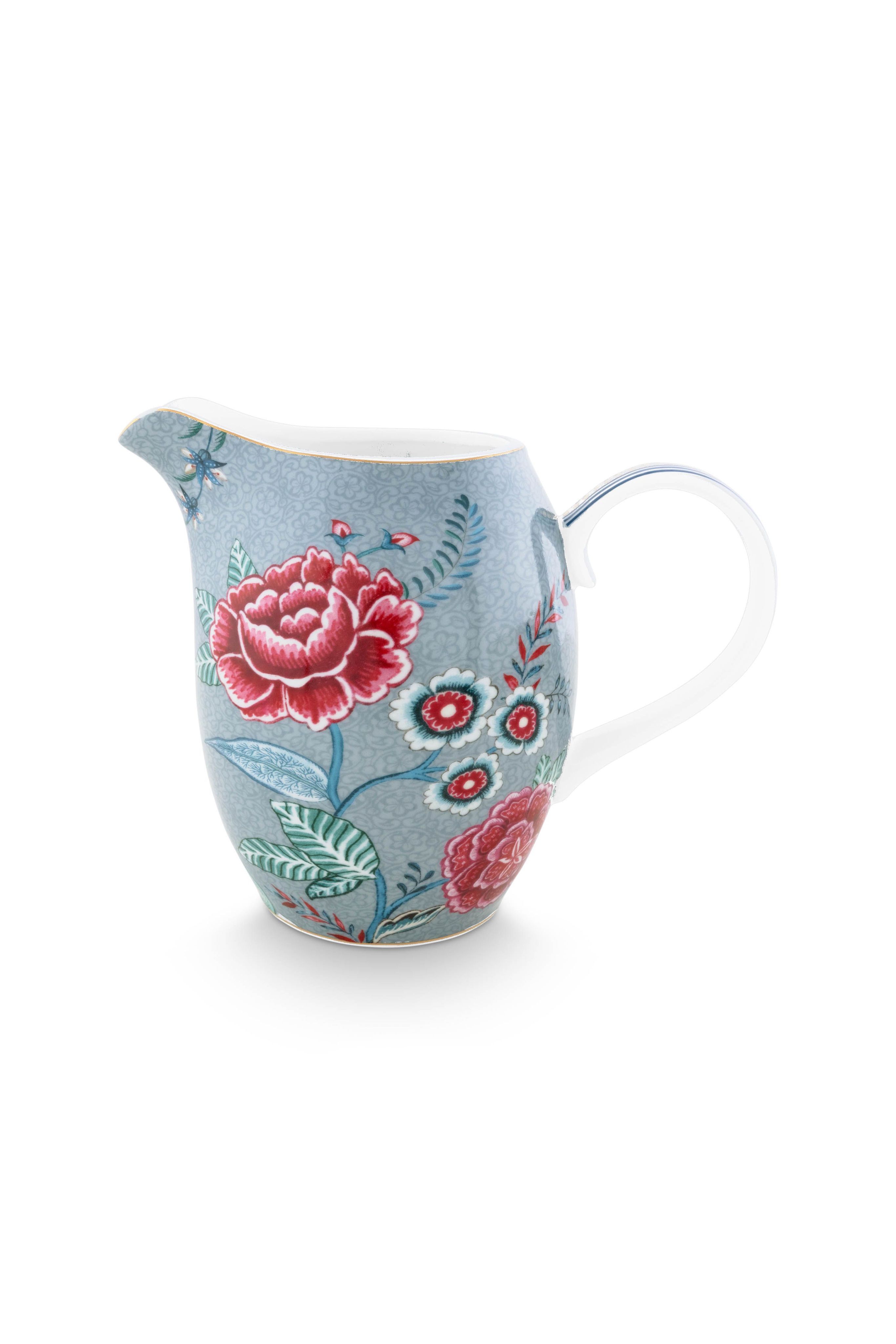 Молочник большой Flower Festival Light Blue, 950 мл