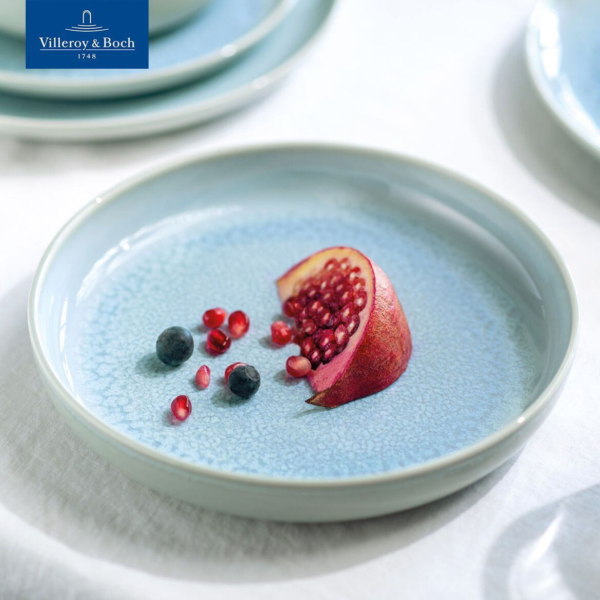 Глубокая тарелка 21 см, Crafted Blueberry turquoise, like. by Villeroy & Boch, Премиум-Фарфор