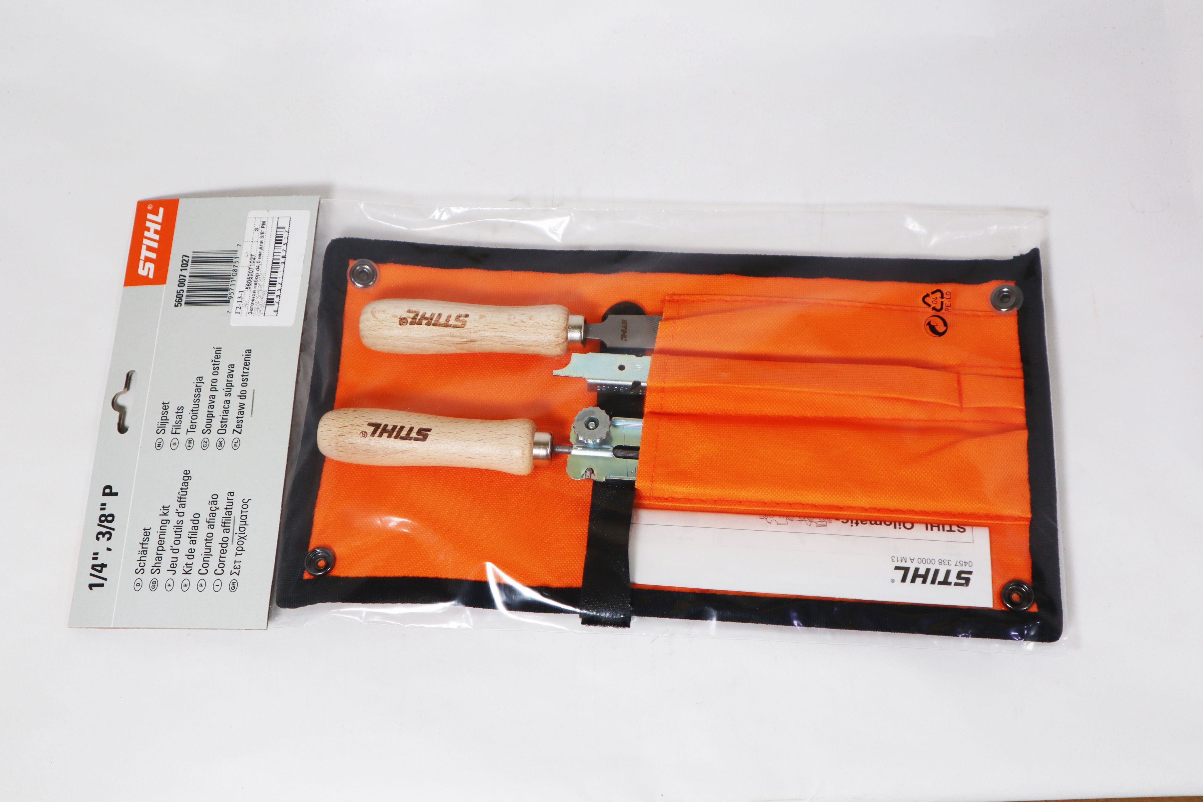 Заточной набор stihl. Заточной набор stihl для бензопил 3,2 мм 1/4&quot; p габариты. набор заточной 4,0мм 3/8рм stihl германия. диаметр напильника для цепи 3/8 1.3мм. диаметр напильника для штиль 180.