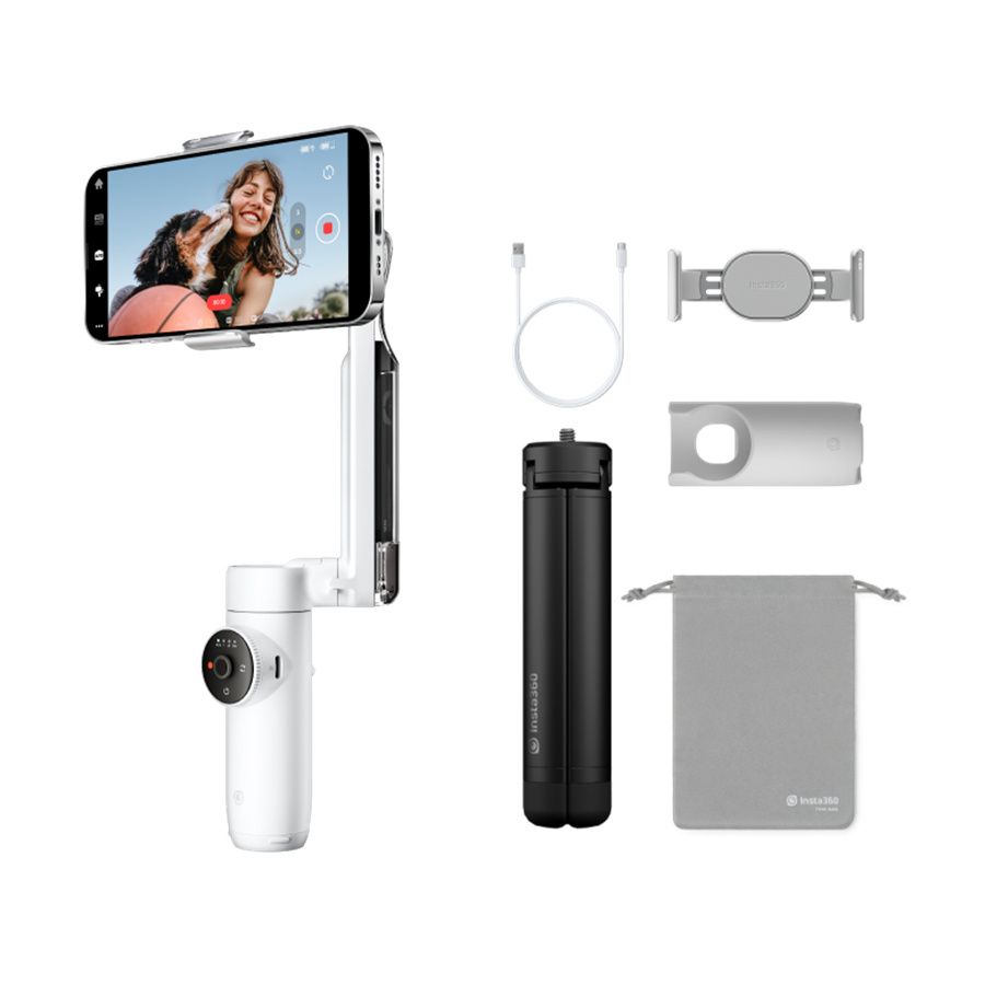 Стабилизатор для смартфона,Insta360 Flow All-Purpose Tripod Bundle, саммит белый