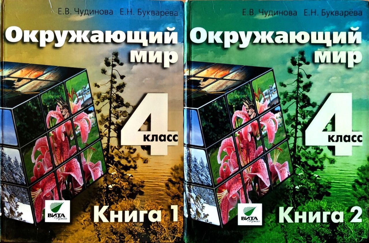 Окружающий мир. Учебник для 4 класса. В 2-х частях (комплект из 2-х книг) |  Чудинова Е. В., Букварева Елена Николаевна - купить с доставкой по выгодным  ценам в интернет-магазине OZON (942687838)