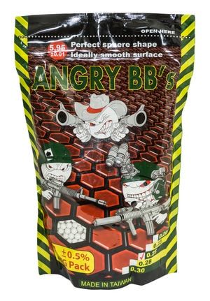 Шары для страйкбола Angry 0.25г. 4000 шт