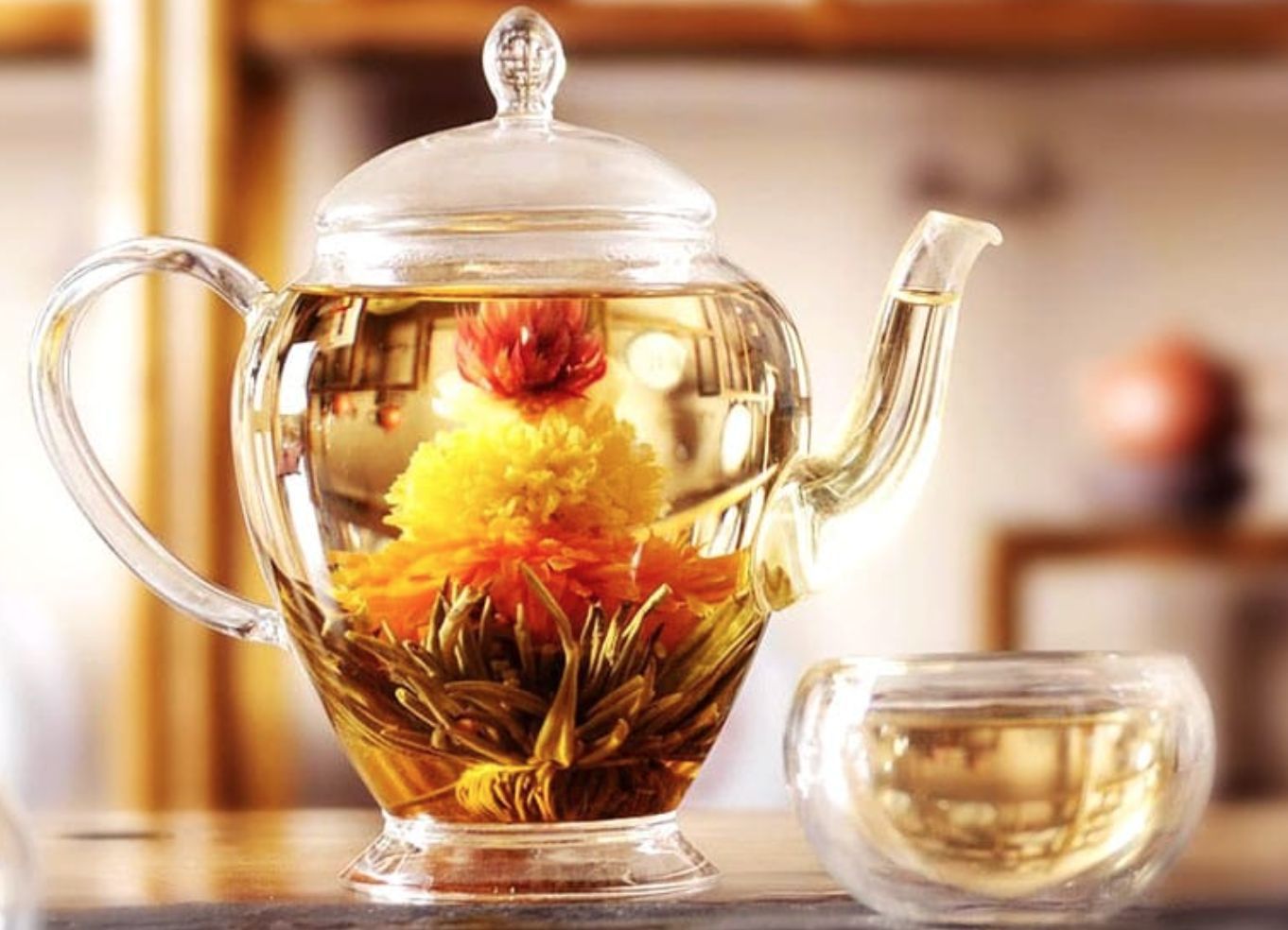 Flowering tea