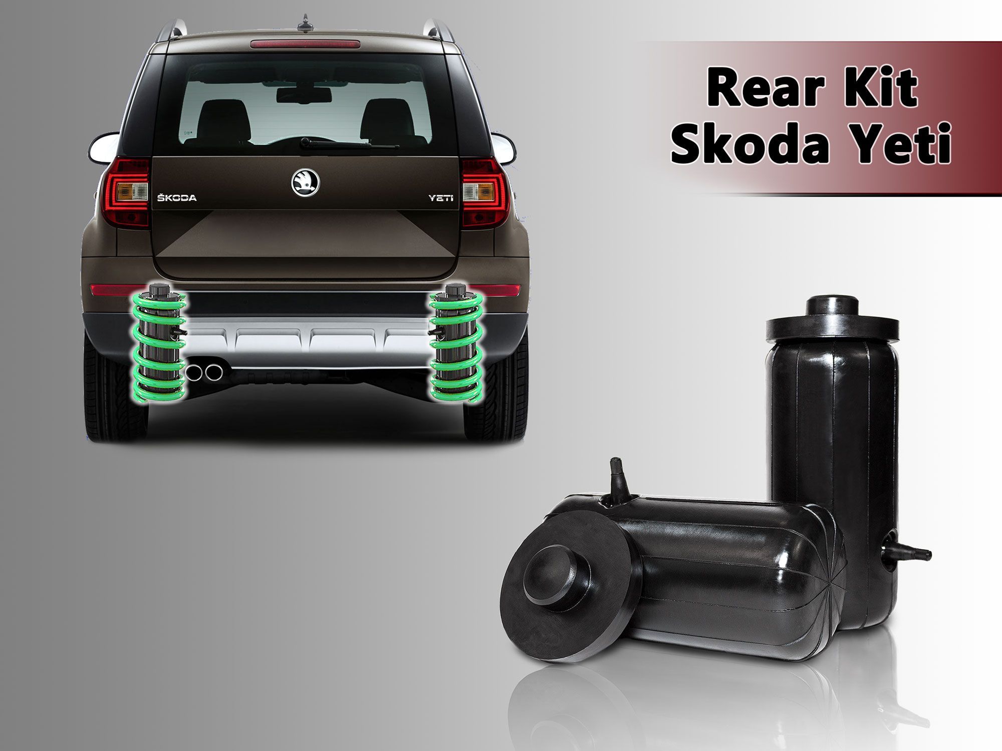 Пневмобаллоны в пружины Skoda Yeti, задние, усиленные - купить по доступным  ценам в интернет-магазине OZON (964551904)