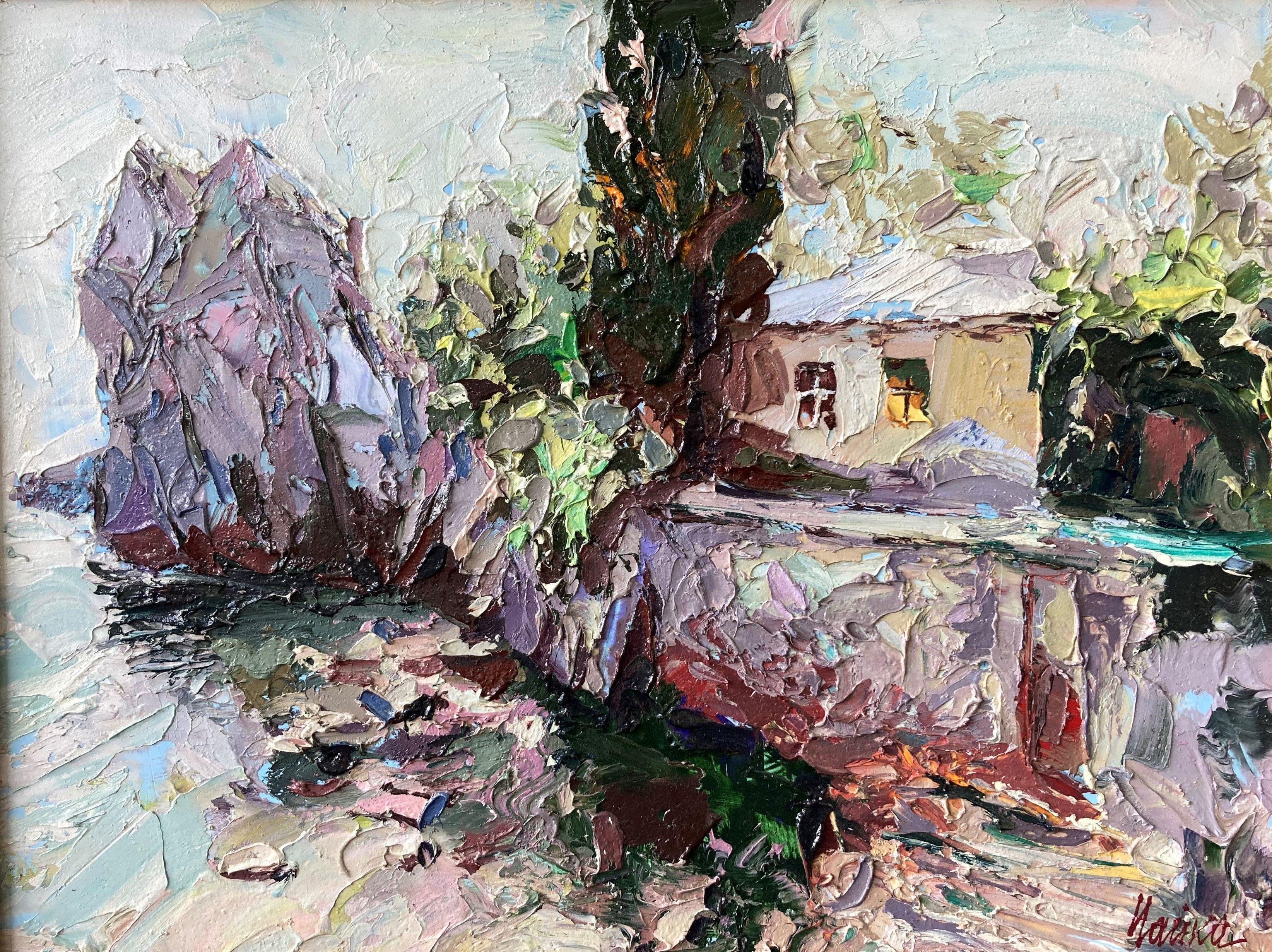Карта осадков гурзуф. Дача чехова в гурзуфе картина. дача чехова в гурзуфе живопись маслом.