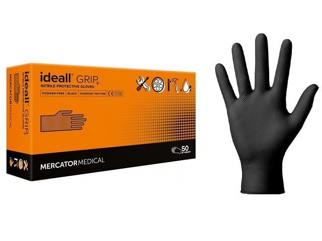 Grip перчатки. Перчатки Mercator POWERGRIP. Перчатки ideall Grip Mercator Medical. Ideall Grip+ Black нитриловые черные. Перчатки нитриловые Mercator POWERGRIP , зеленые.