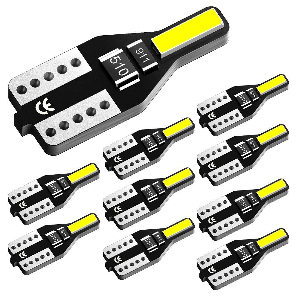 AUXITOЛампаавтомобильнаяT10,W5W,10шт.арт.T10-W5W-10pcs