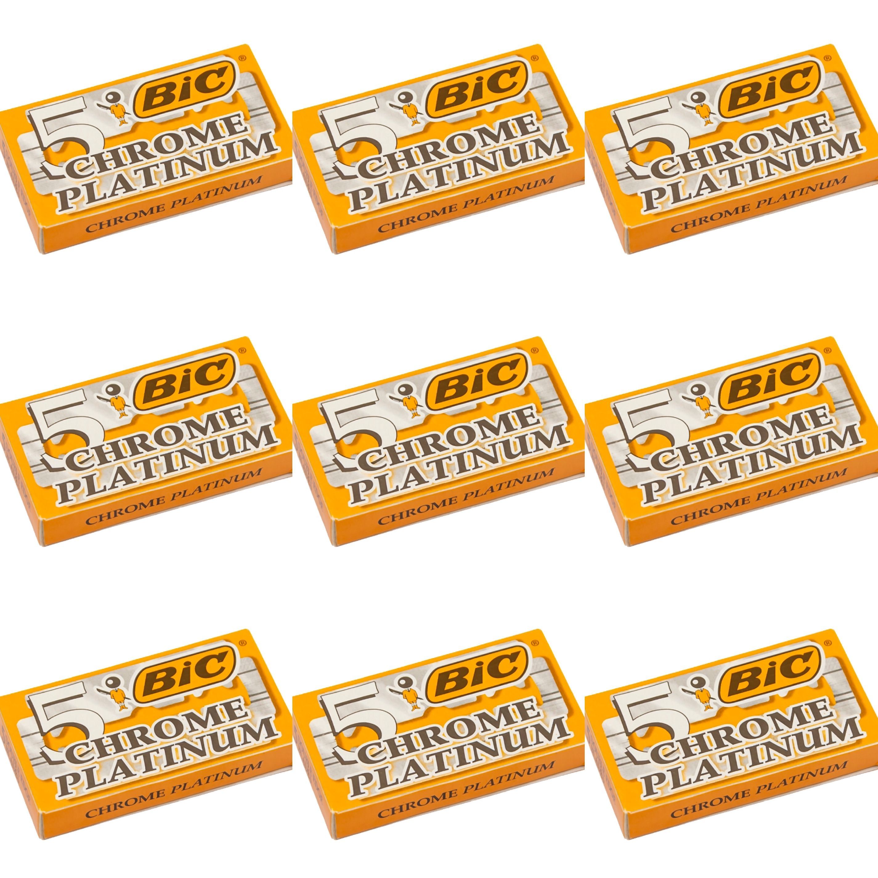 Bic Лезвия двухсторонние Platinum Chrome 5 шт, 9 уп