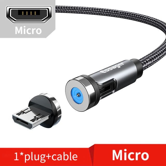 Кабель питания micro-USB 2.0 Type-A/USB 2.0 Type-A, 1 м, серый