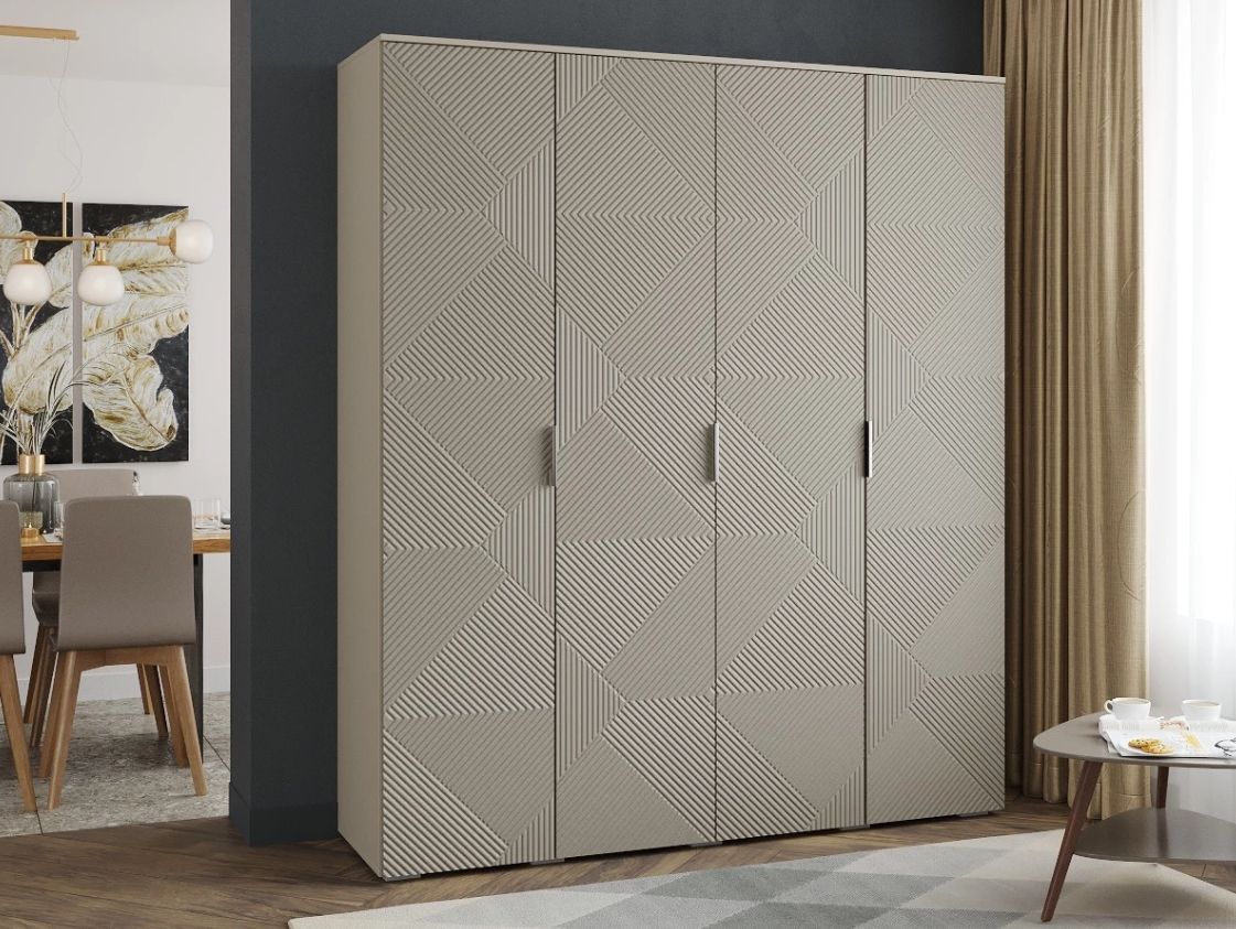 Шкаф 4-х дверный Салерно NEW 8 кашемир