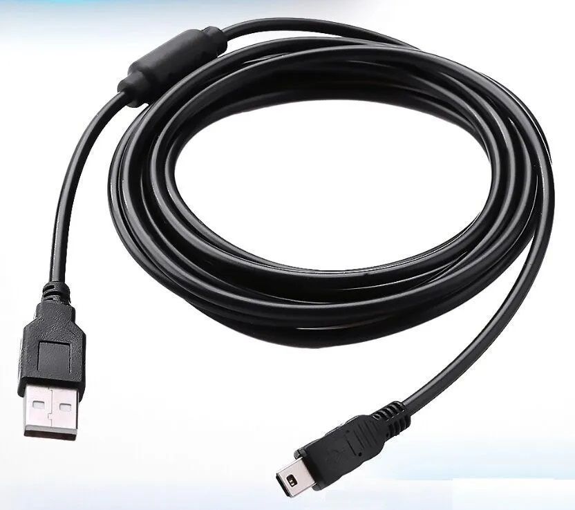 КабельUSB-miniUSB3метра,свысокочастотнымфильтром,длязарядкиипередачиданныхдлятелефона,камеры,игровойприставки,видеорегистратора