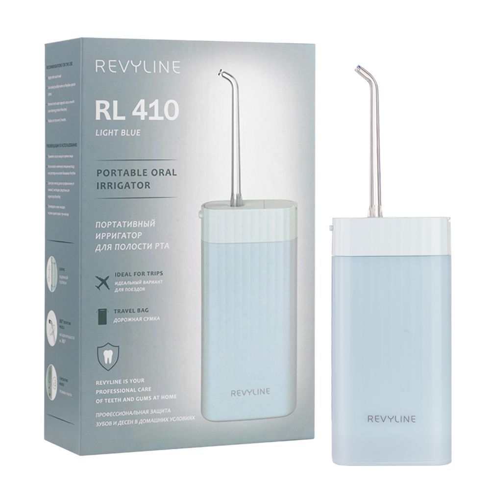 Ирригатор портативный Revyline RL 410 Light Blue голубой