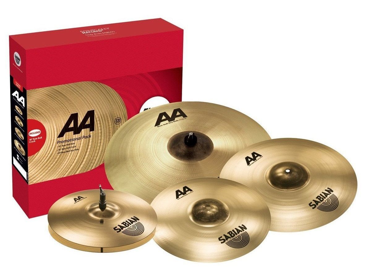 Набор ударных тарелок Sabian AA Raw Bell Pack