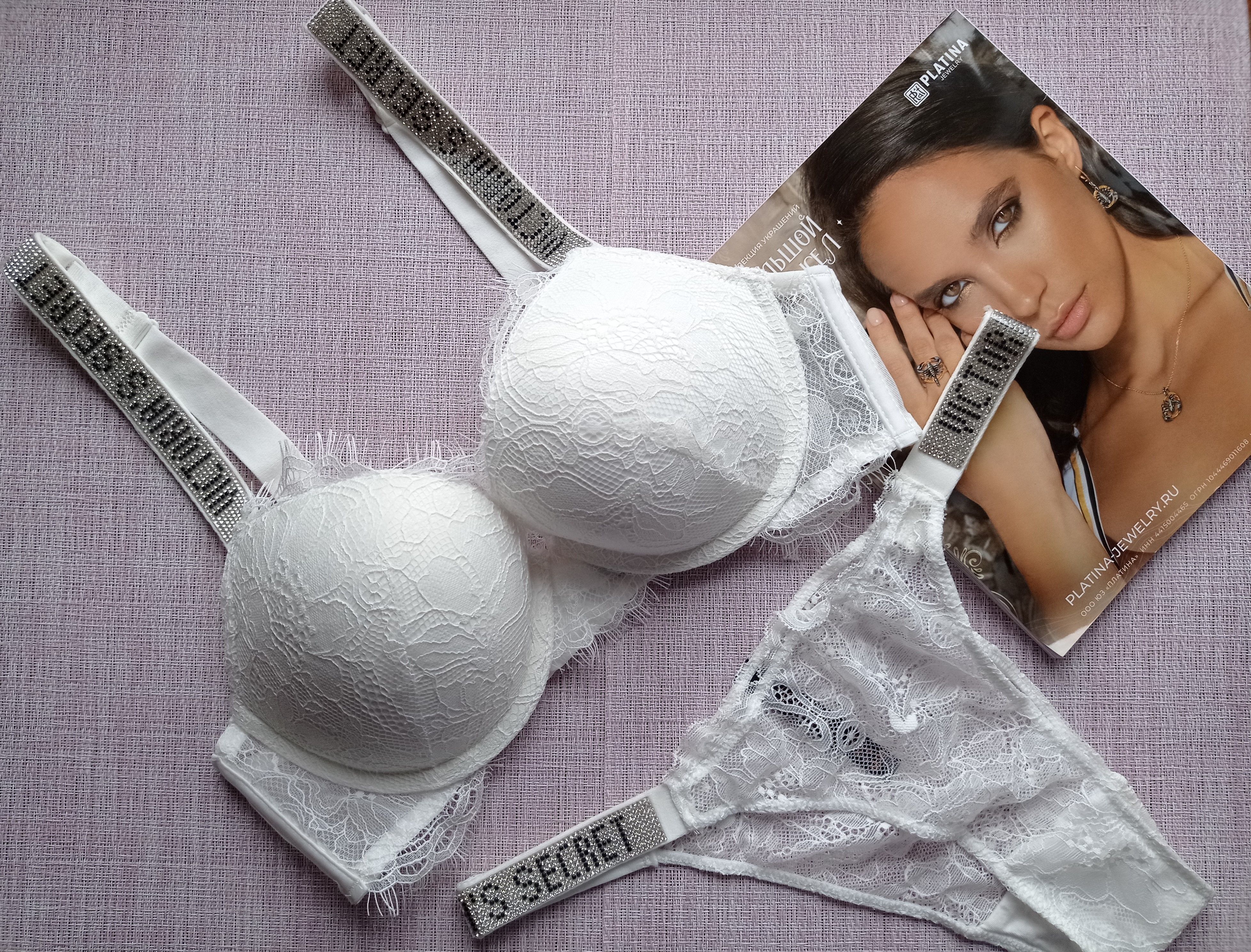 Комплект белья Victorias Secret - купить с доставкой по выгодным ценам в  интернет-магазине OZON (1105254370)