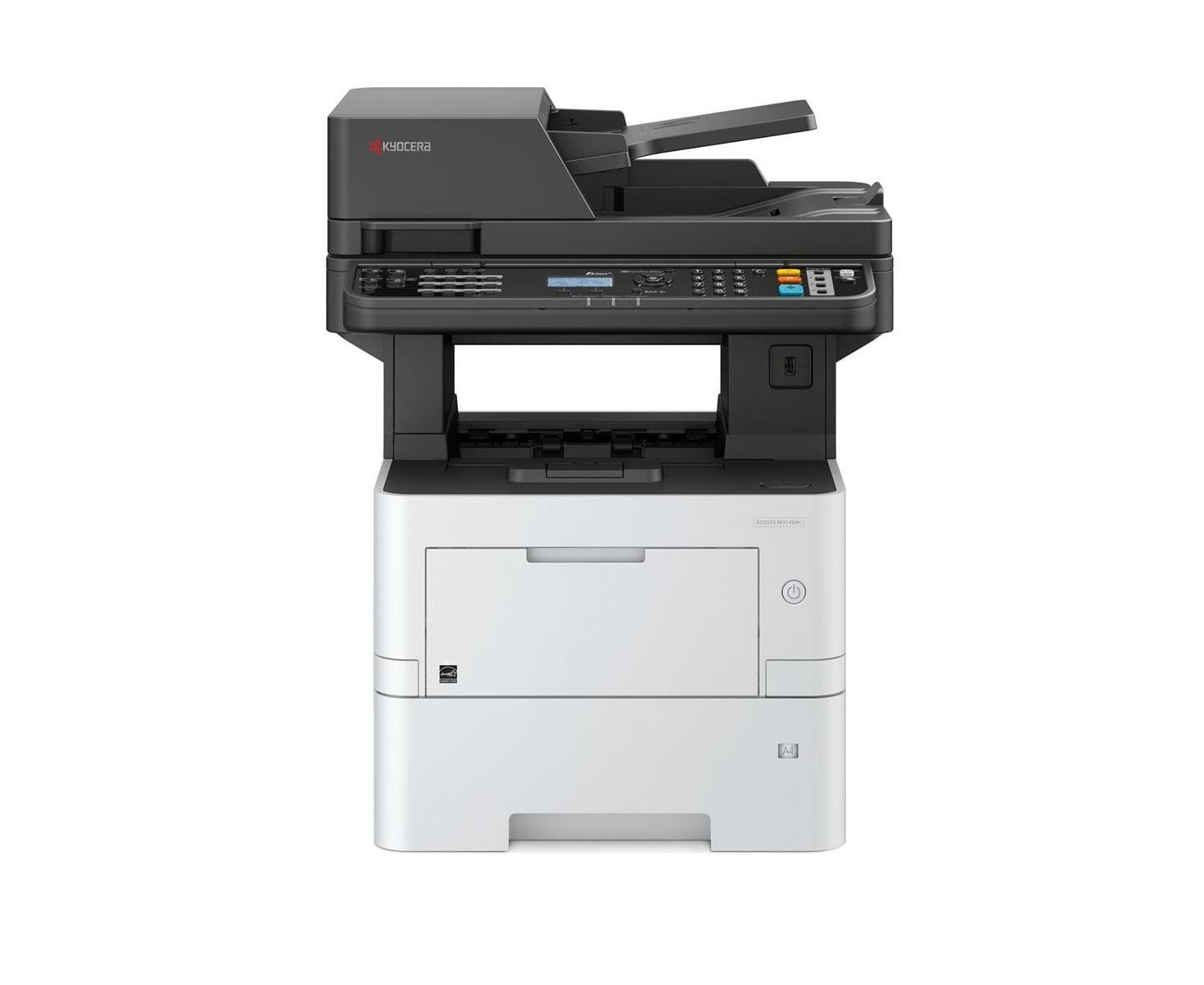 МФУ лазерное Kyocera Ecosys MA4500x, черно-белый, 1200x1200 dpi, A4, USB, RJ-45, выход 250 листов, (110C133NL0), серый