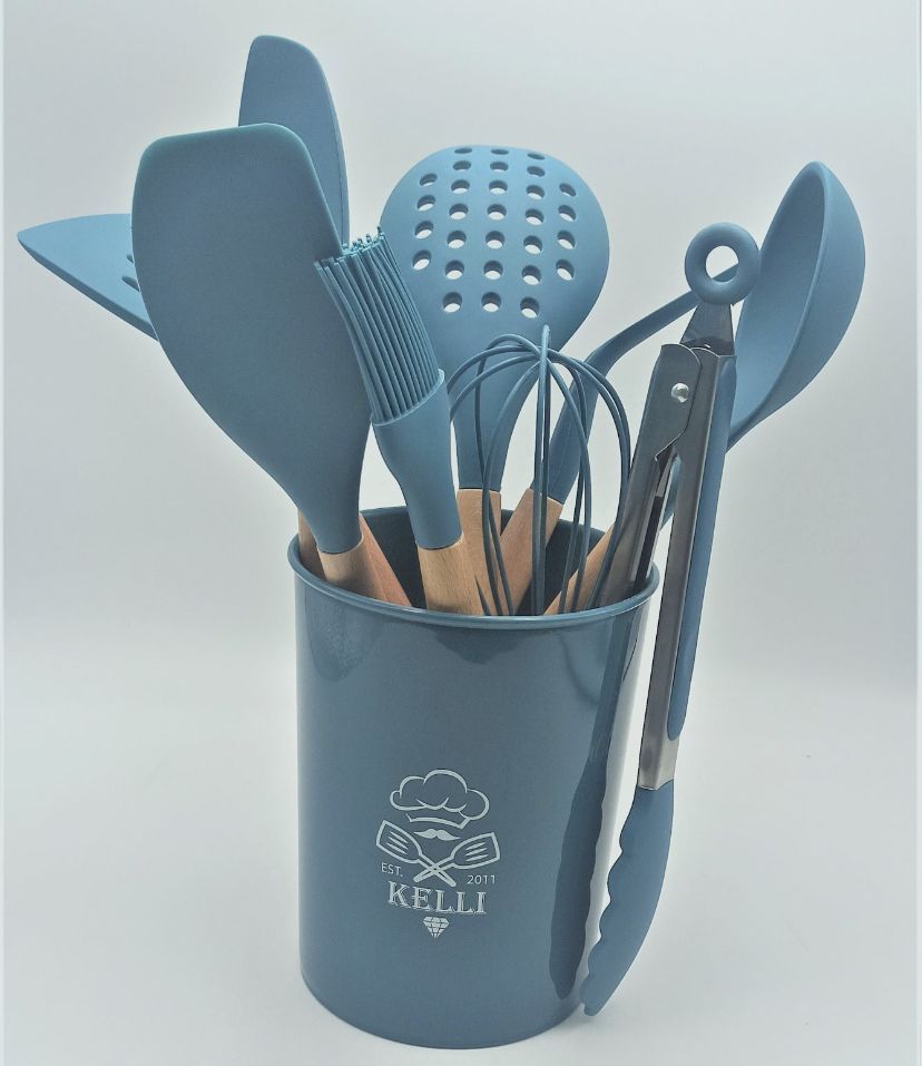 Набор кухонных силиконовых принадлежностей 10 предметов для кухни предназна...