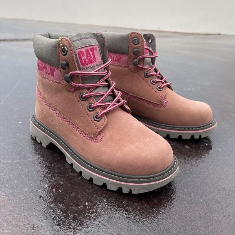 pink caterpillar boots