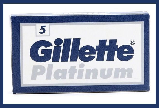 ДвусторонниелезвиядляБритвыGillettePlatinum/Платинум,классические,дляT-образныхбритвишаветок,упаковка5шт