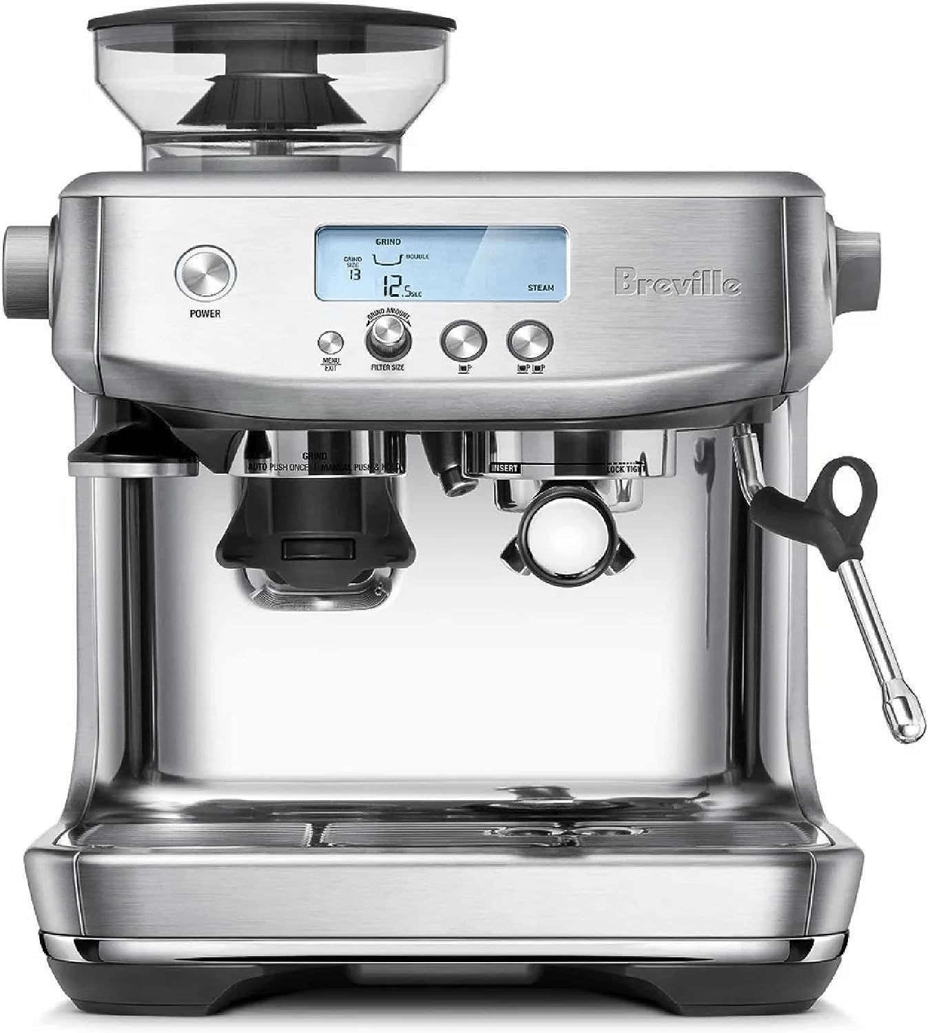 Breville Профессиональная кофемашина BES878, серебристый