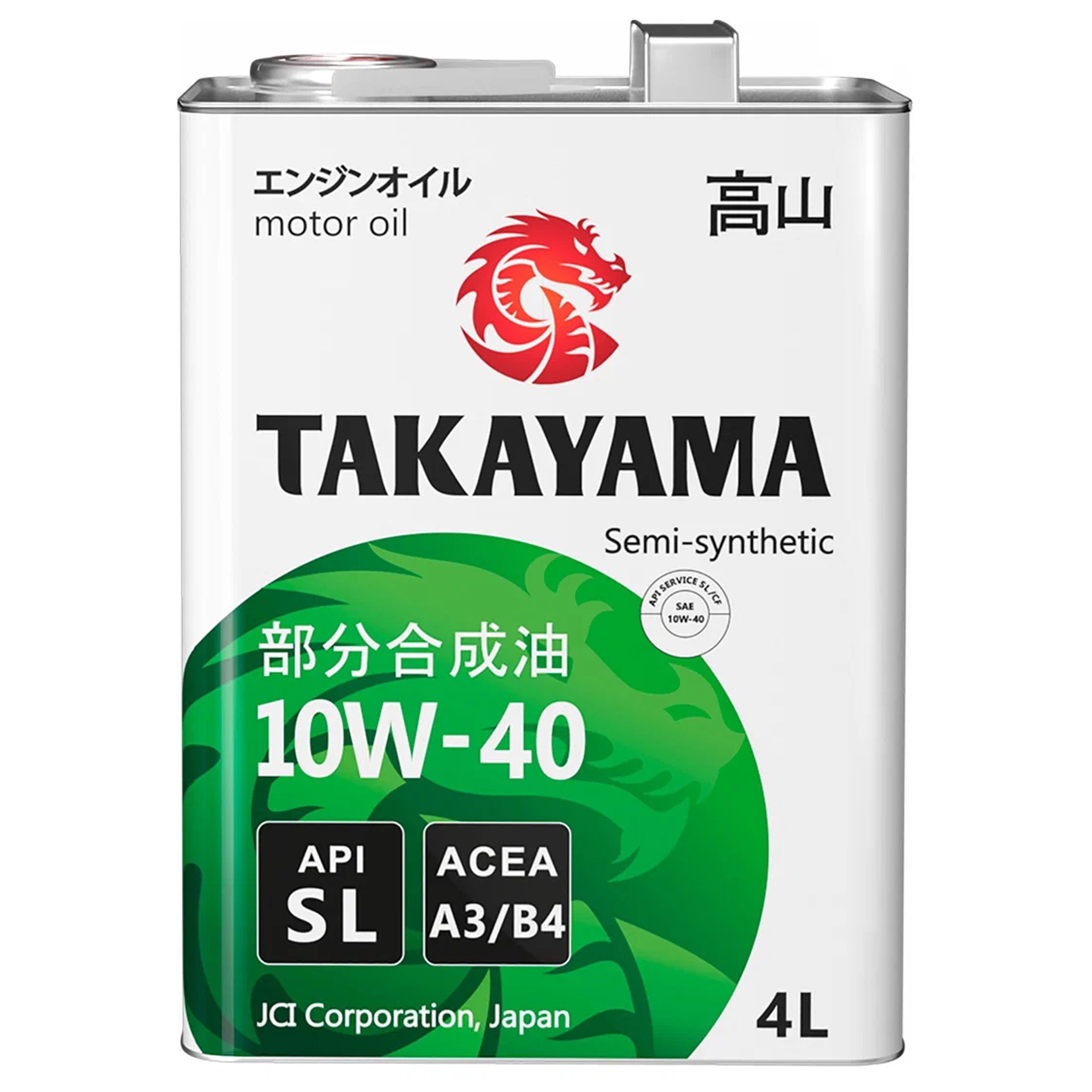 TAKAYAMA Масло 10W-40 Масло моторное, Полусинтетическое, 4 л