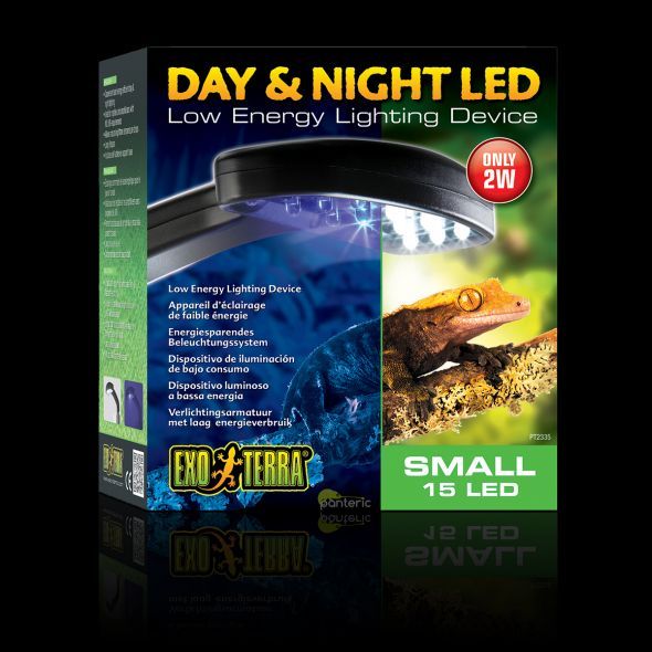 Светильник для террариума светодиодный сенсорный день-ночь Exo-Terra Day & Night 15 LED, Small