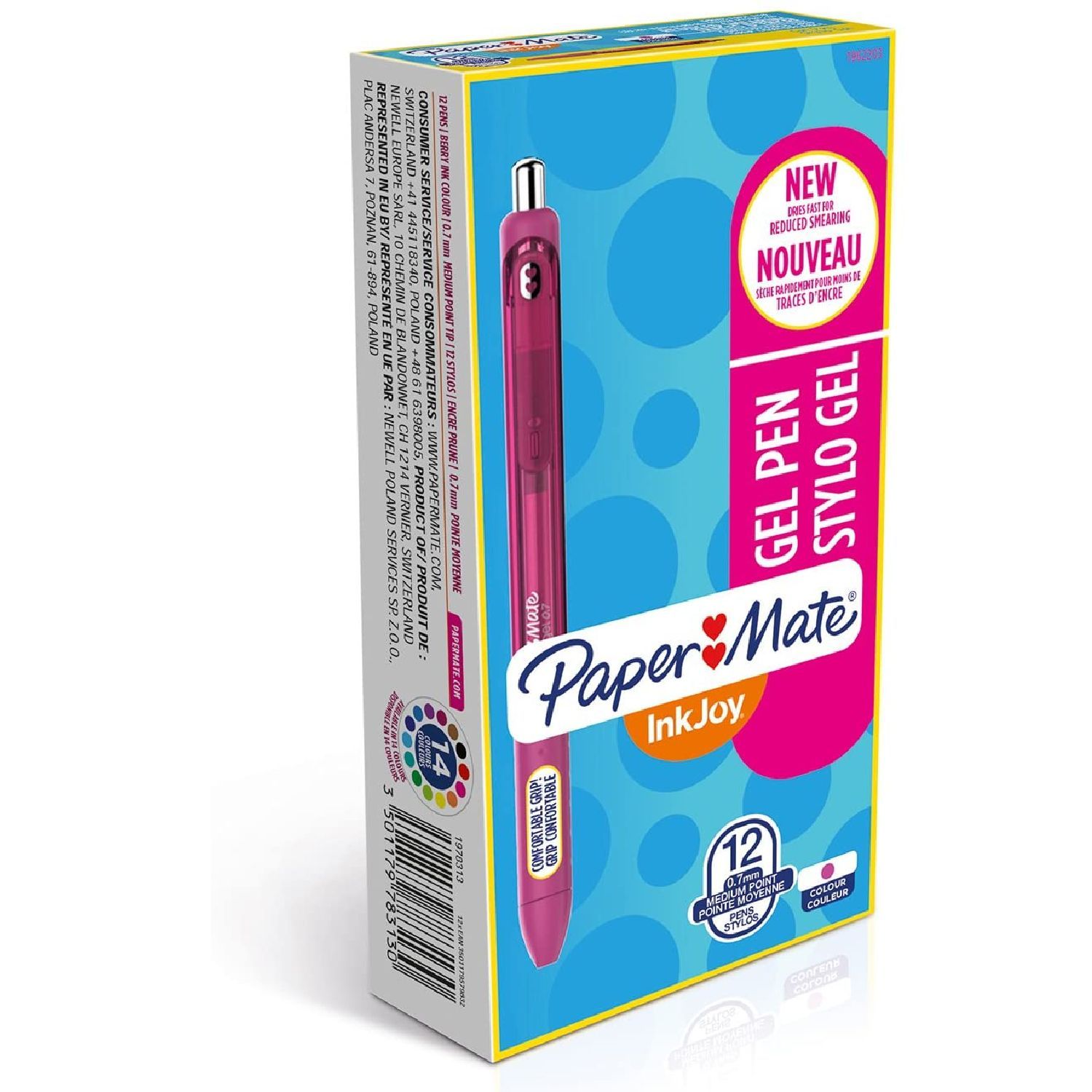 Papermate. Ручка гелевая paper Mate INKJOY Gel 600st синяя 0.7мм 2044886. Ручка paper Mate Replay синяя