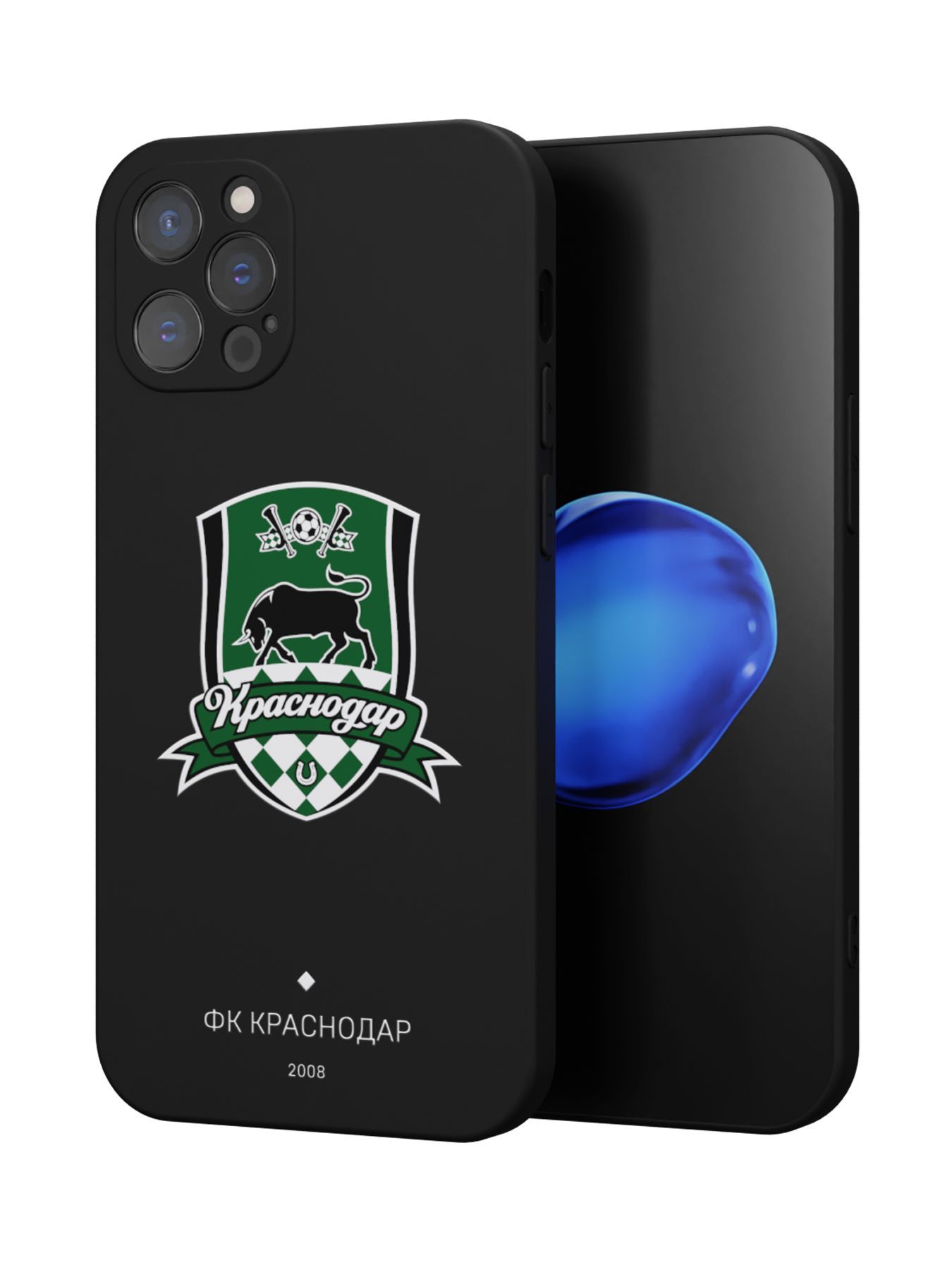 Силиконовый чехол Mcover для iPhone 12 Pro (Айфон 12 Про), Герб ФК Краснодар  - купить с доставкой по выгодным ценам в интернет-магазине OZON (1191804392)